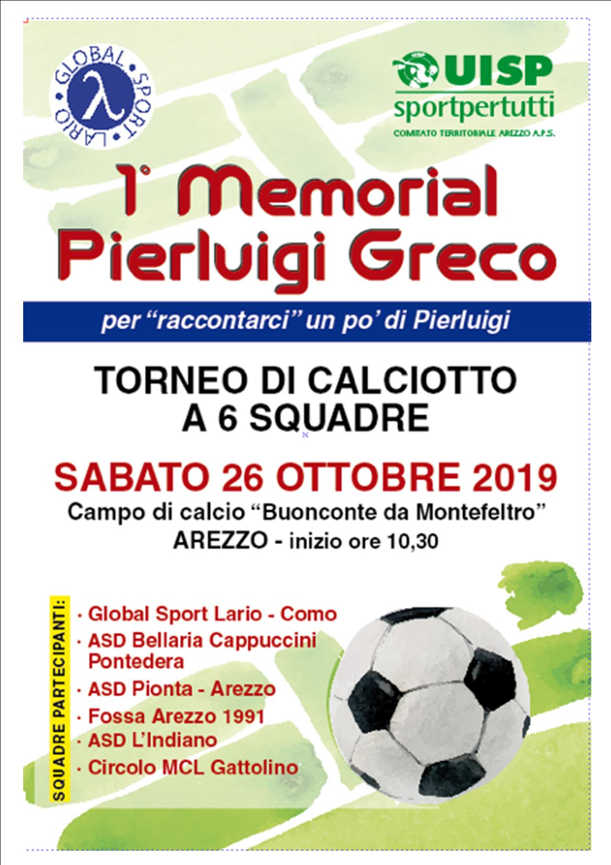 Global sport Lario: I memorial Pierluigi Greco