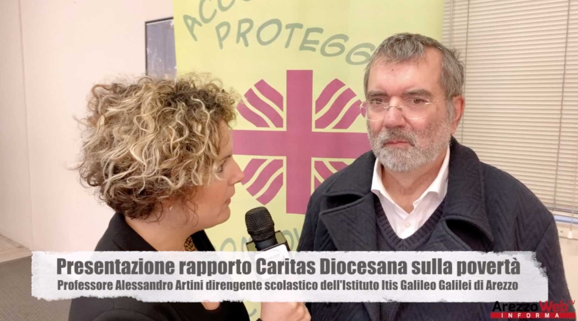 Presentazione rapporto Caritas Diocesana sulla povertà il Professore Alessandro Artini dirigente scolastico dell’Istituto Itis Galileo Galilei di Arezzo