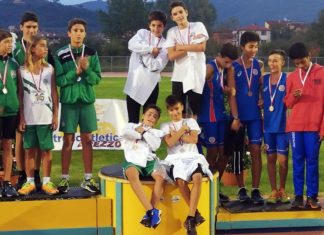 Alga EtruscAtletica - Podio staffetta Ragazzi