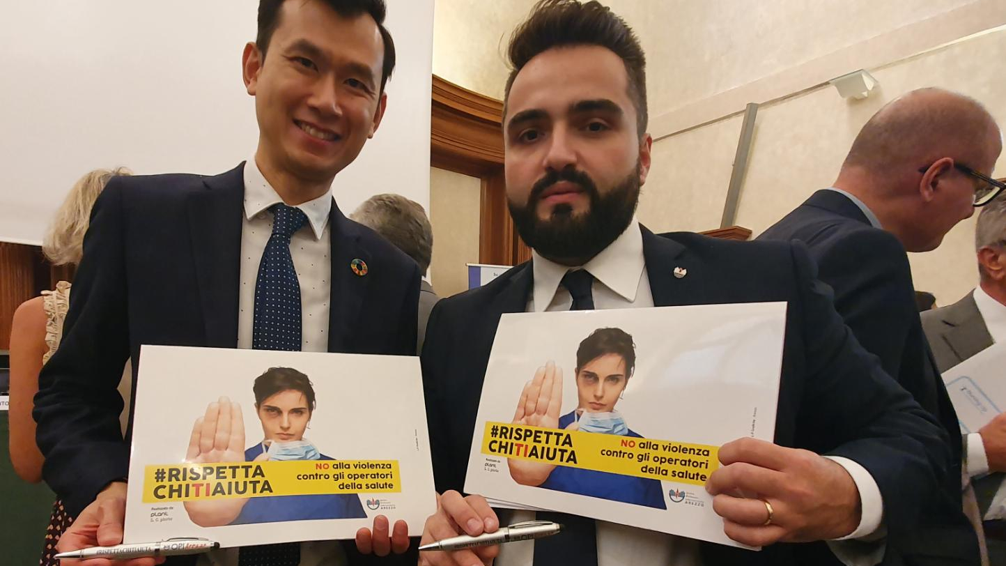 La campagna #rispettachitiaiuta presentata al rappresentante dell’Oms per l’Europa