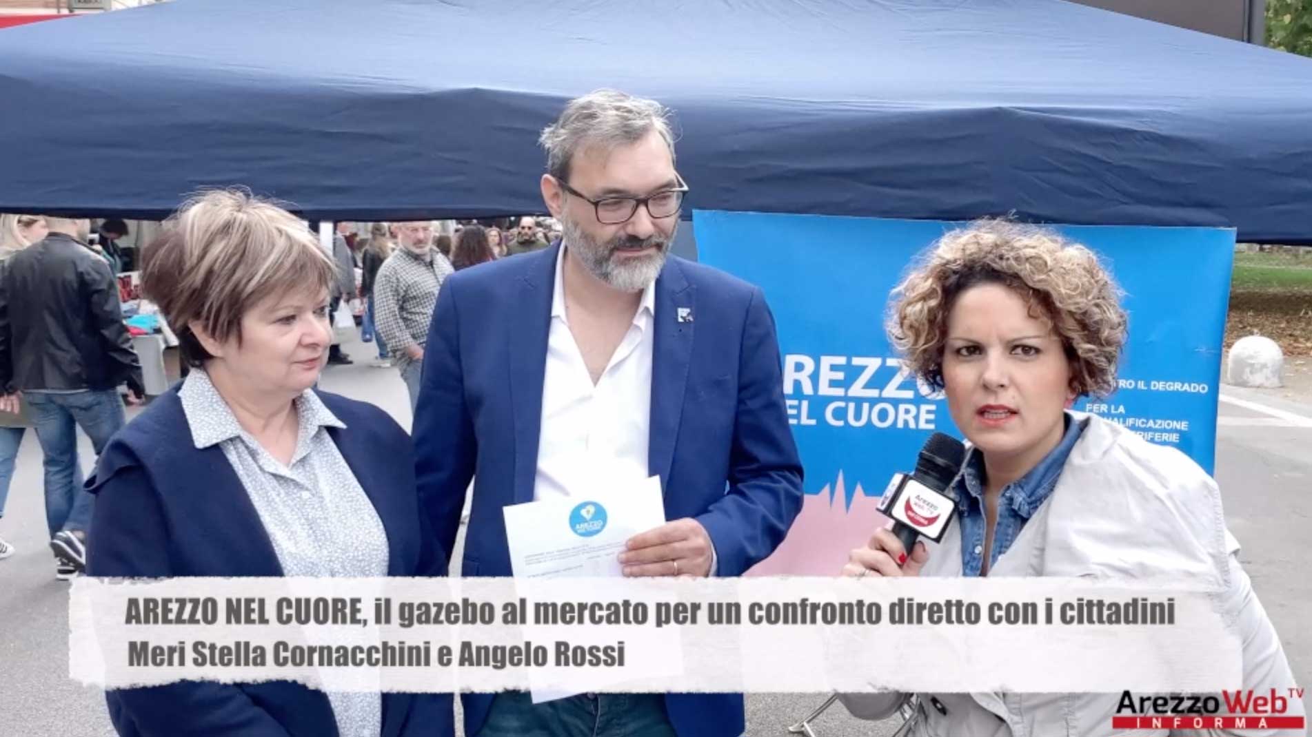 AREZZO NEL CUORE, il gazebo al mercato per un confronto diretto con i cittadini
