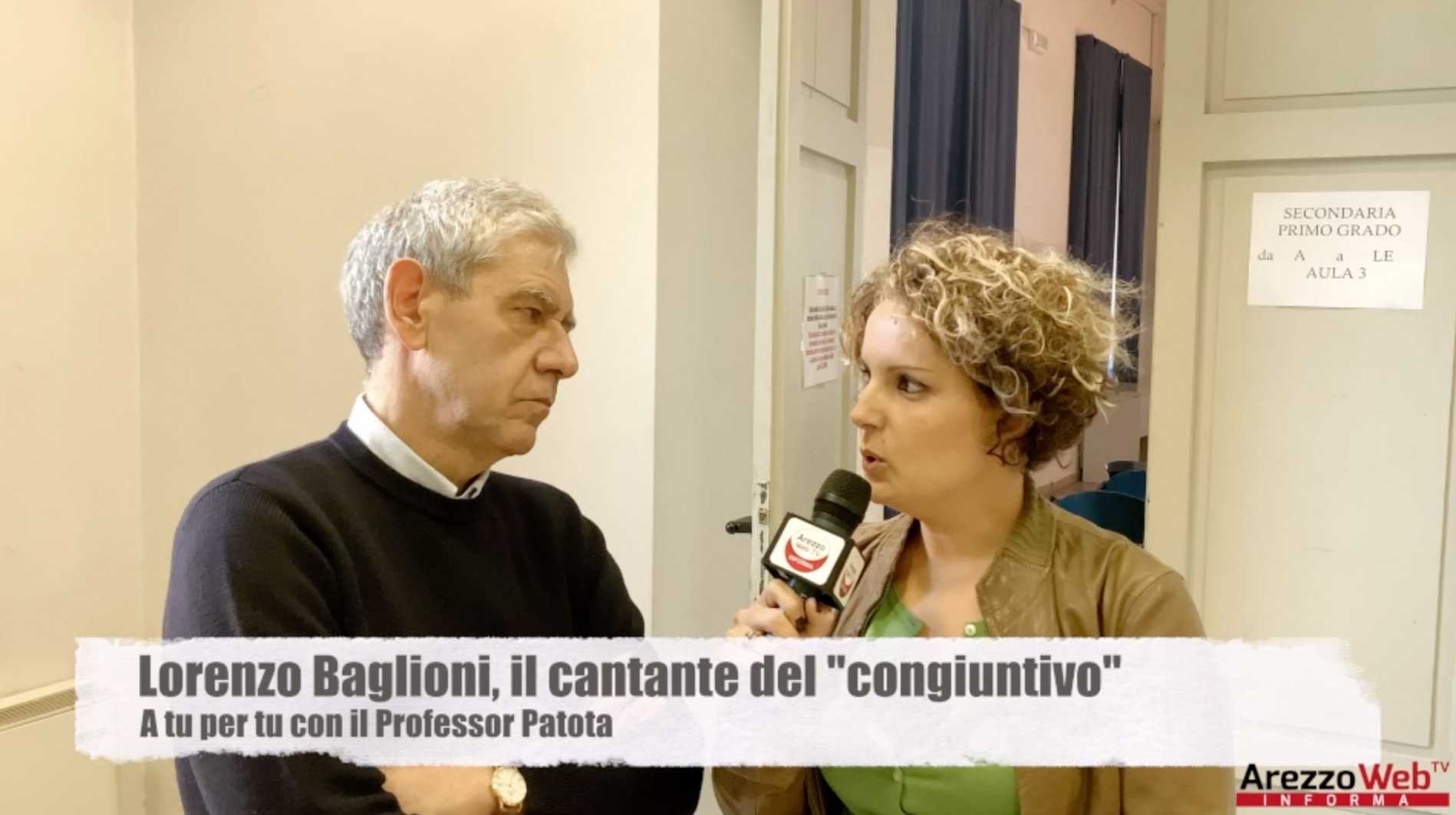 Lorenzo Baglioni, il cantante del “congiuntivo” a tu per tu con il Professor Patota