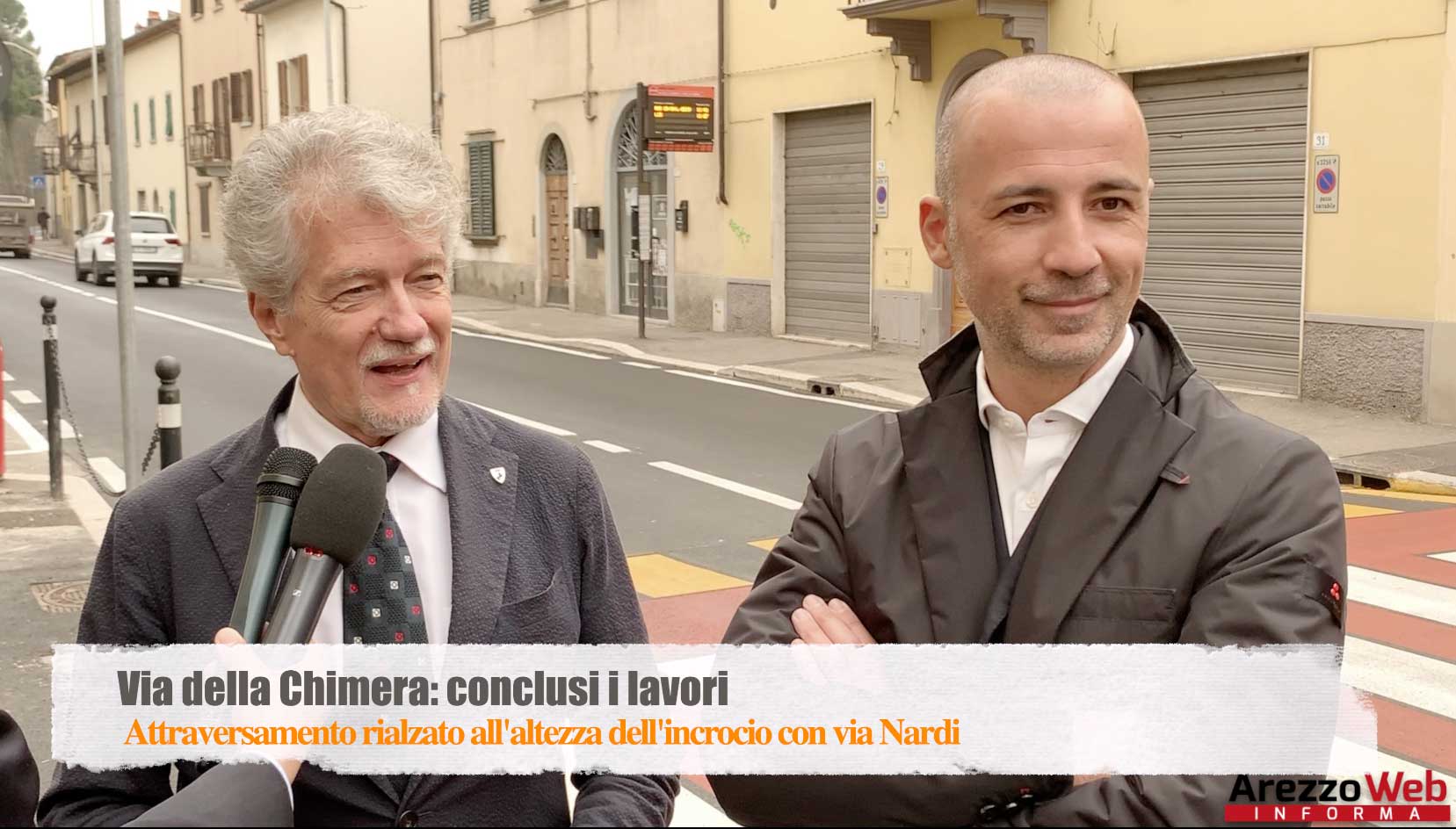 Via della Chimera: conclusi i lavori. Attraversamento rialzato all’altezza dell’incrocio con via Nardi