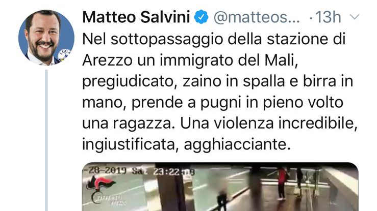 Aggressione alla stazione, Salvini: “una violenza incredibile, ingiustificata, agghiacciante. Tolleranza zero”