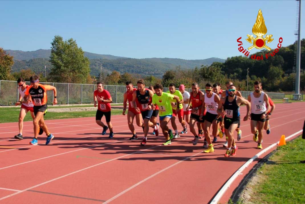 Sabato ad Arezzo, si è svolto il 9°Campionato Italiano dei Vigili del Fuoco di fondo su pista distanza 5km