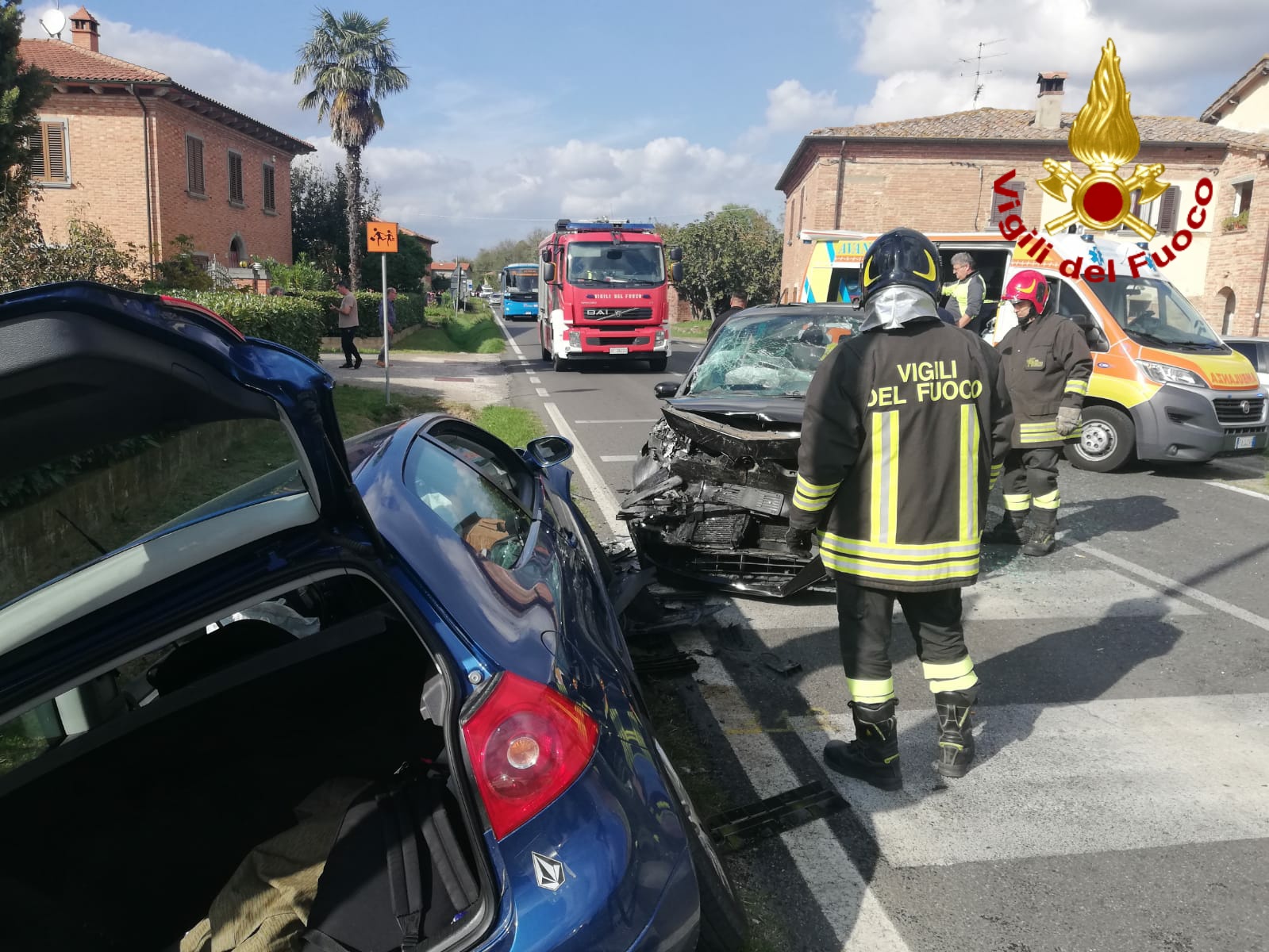 Frontale a Foiano, sette feriti di cui un bambino di 4anni gravissimo