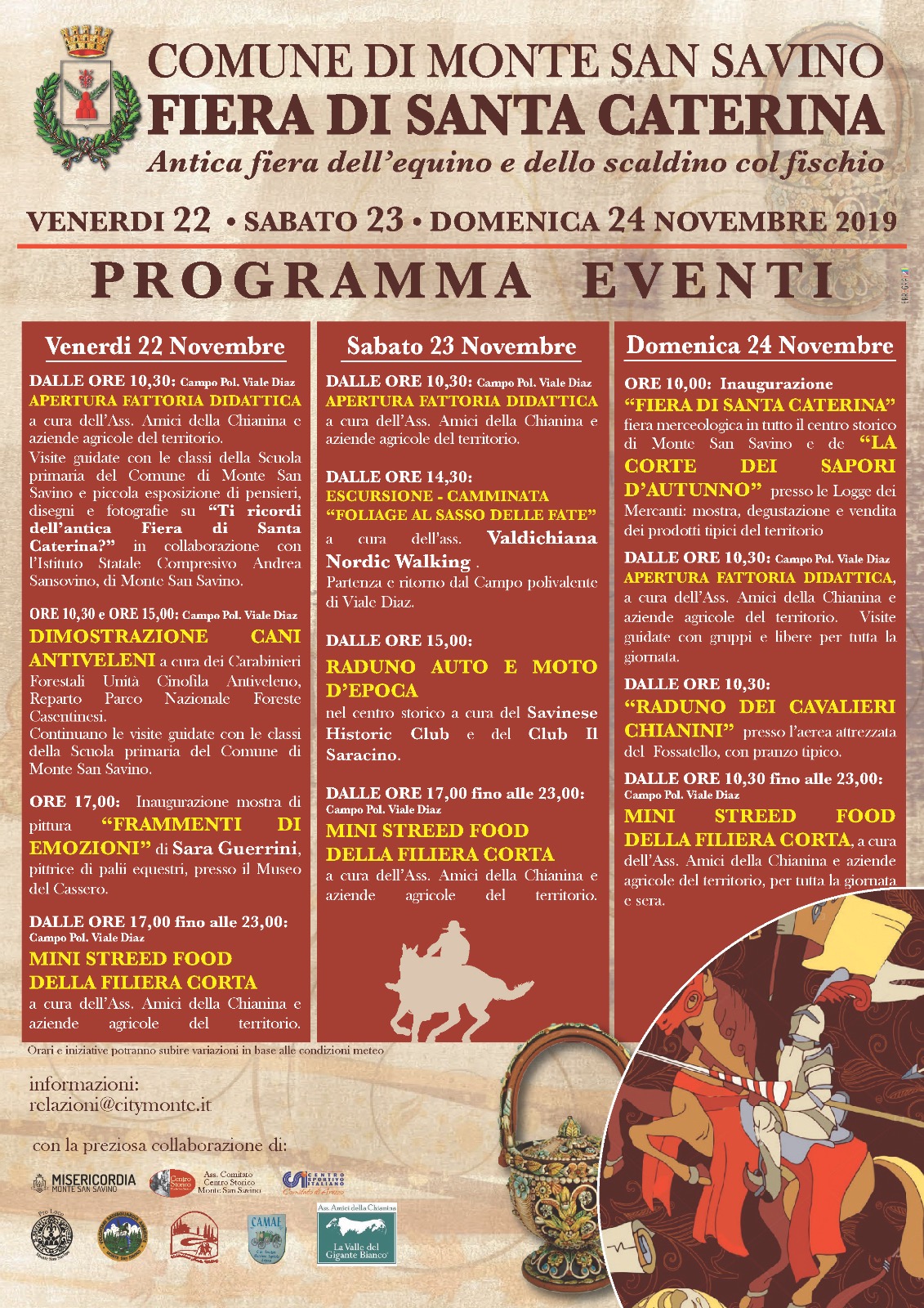 Monte San Savino: fiera di Santa Caterina