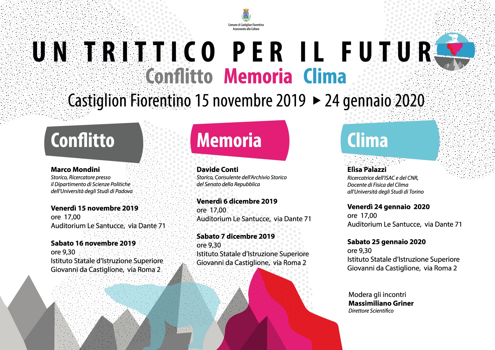 Castiglion Fiorentino: 15 e 16 novembre  “Un Trittico per il Futuro” si parla di “Conflitto”