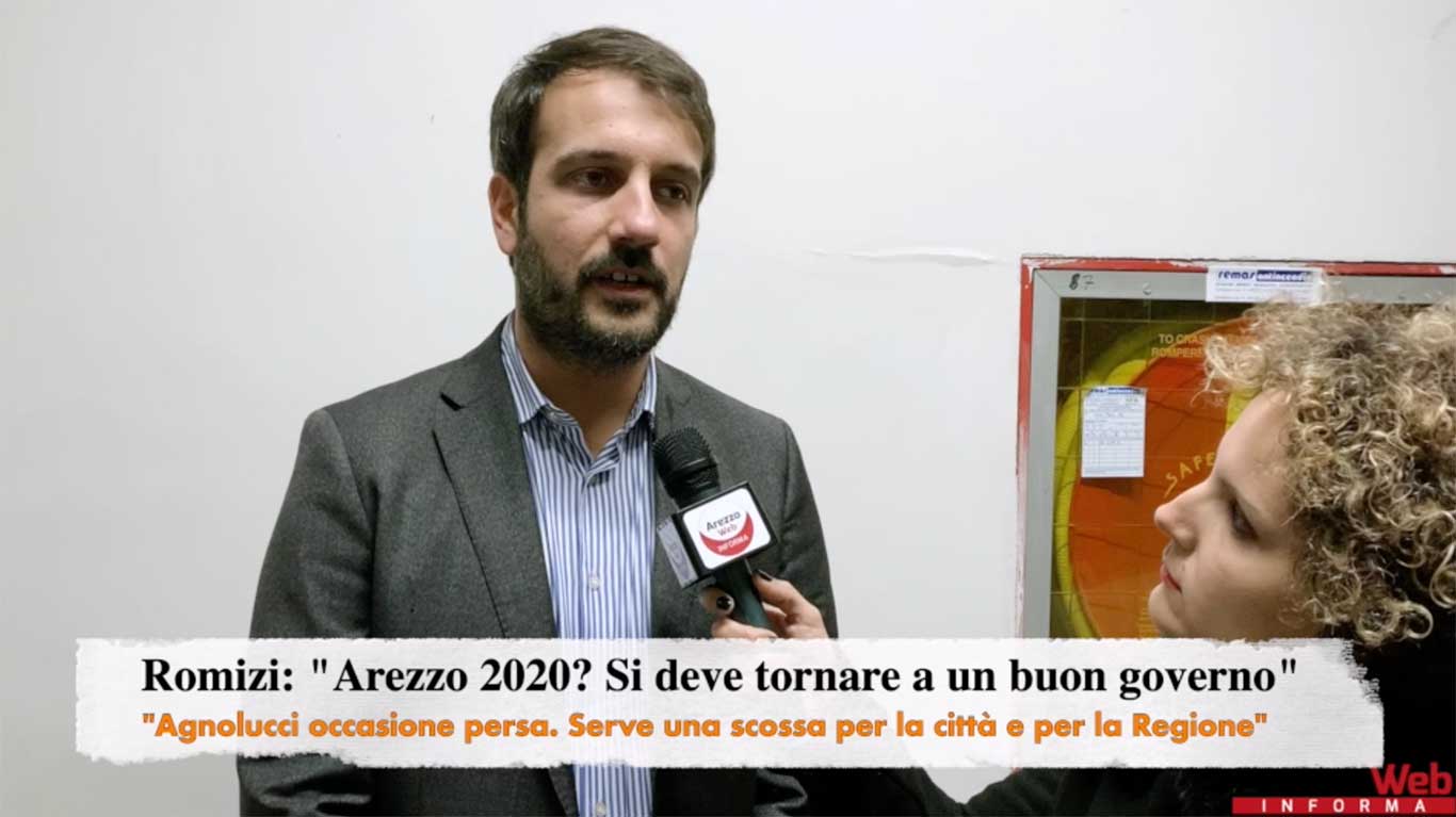 Romizi: “Arezzo 2020? Si deve tornare a un buon governo. Agnolucci occasione persa. Serve una scossa per la città e per la Regione”