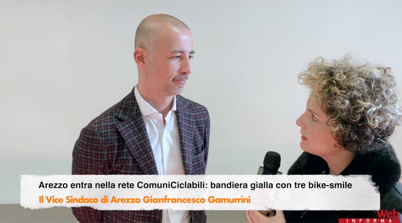 Arezzo entra nella rete ComuniCiclabili: bandiera gialla con tre bike-smile, l’intervista al Vice Sindaco di Arezzo Gianfrancesco Gamurrini