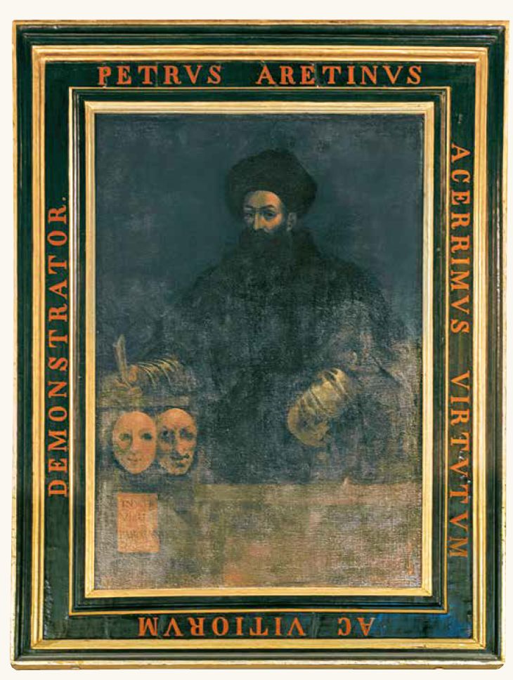 Il ritratto di Pietro Aretino dalla sala del Consiglio comunale agli ...