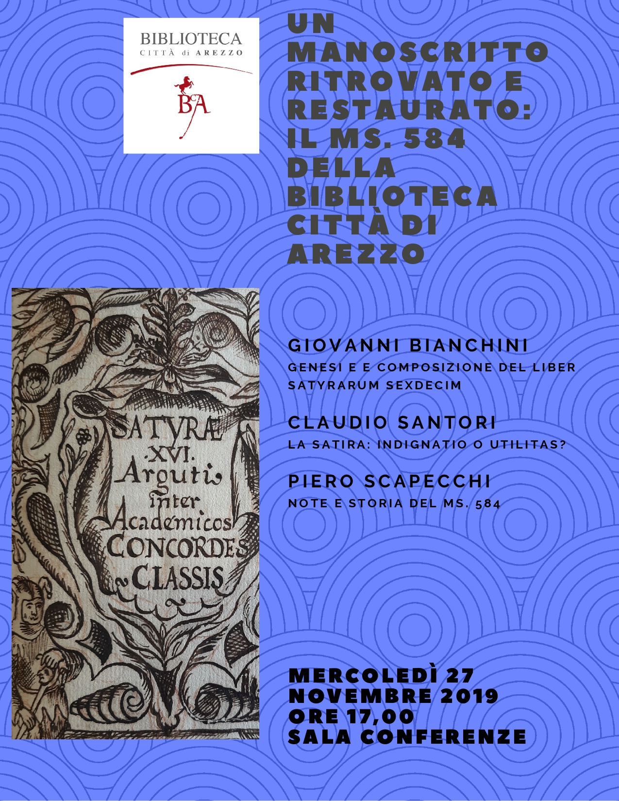 Il manoscritto ritrovato e restaurato: la presentazione