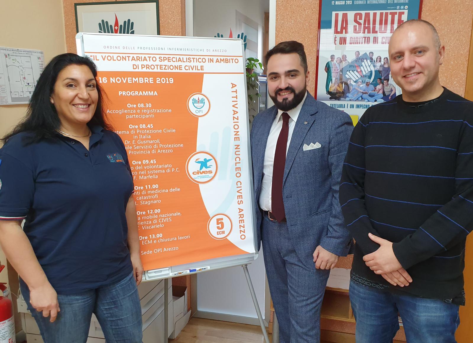 Infermieri, anche ad Arezzo nasce il nucleo “Cives” di protezione civile