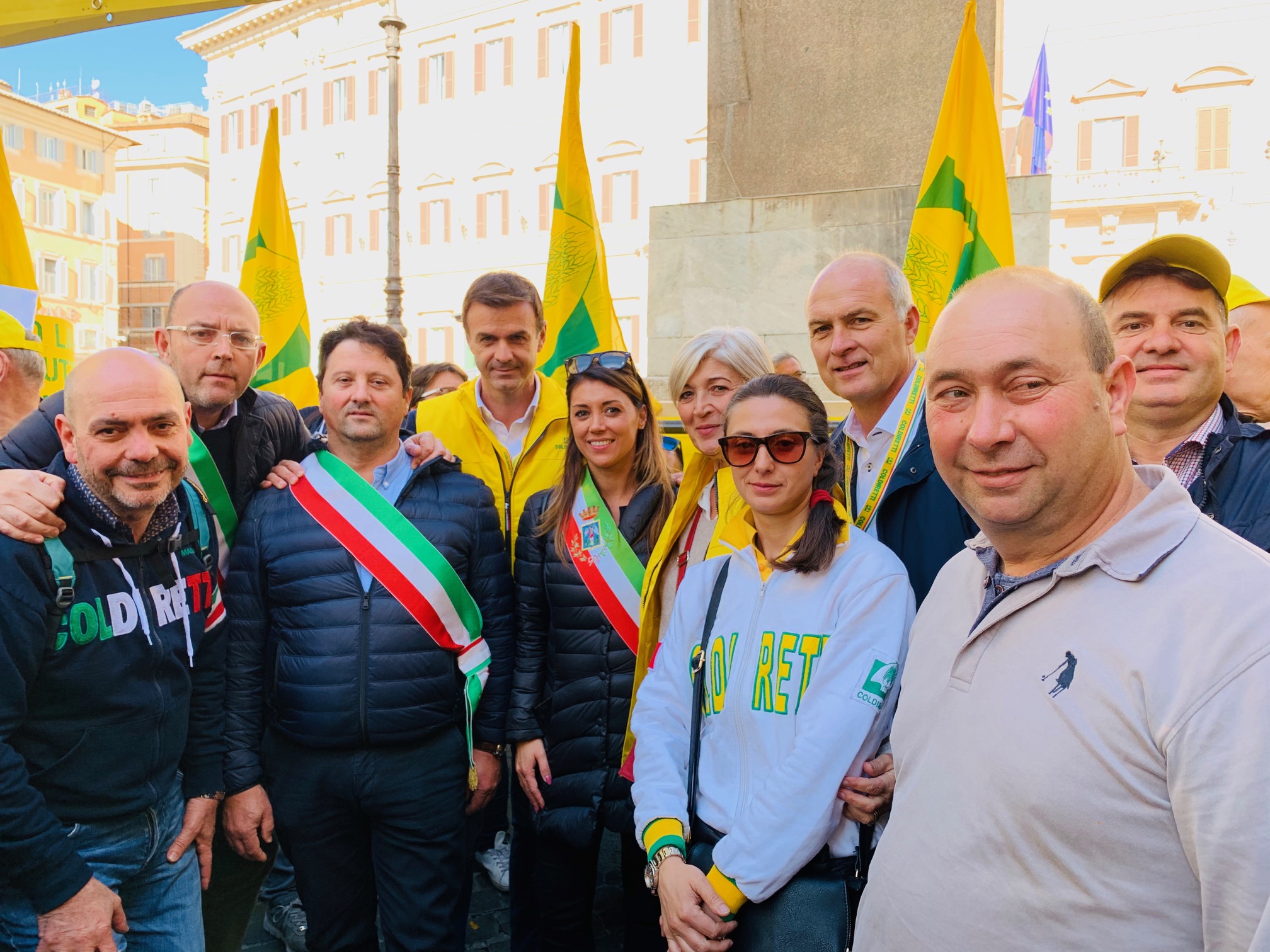 Coldiretti, da Arezzo a Piazza Montecitorio per dire #bastacinghiali