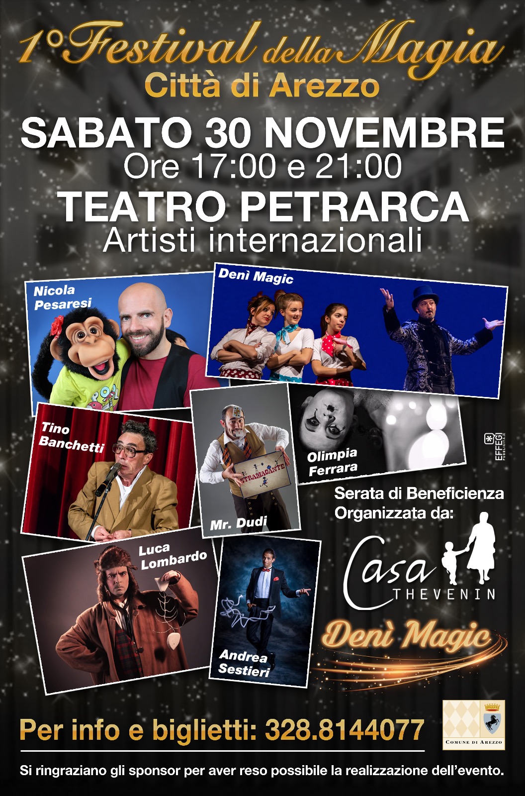 Sabato al teatro Petrarca il 1° festival della magia “Città di Arezzo”