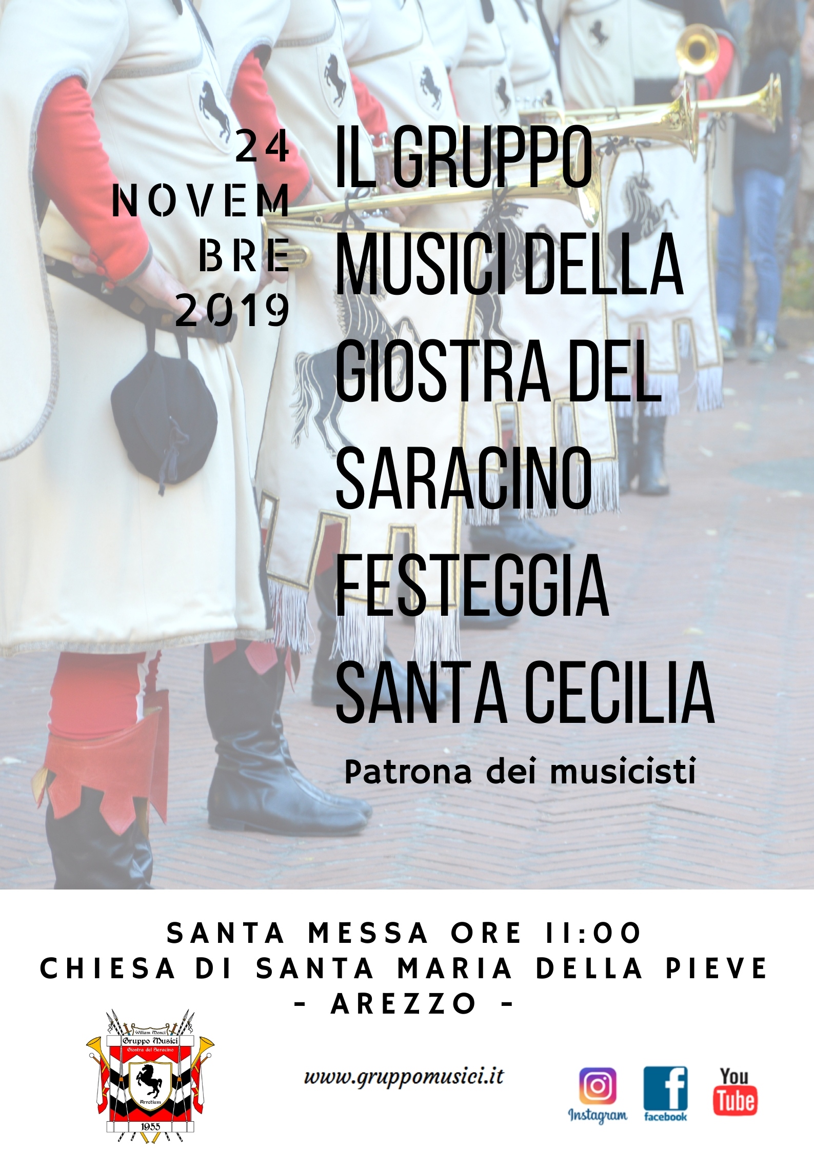 Il Gruppo Musici festeggia la patrona Santa Cecilia