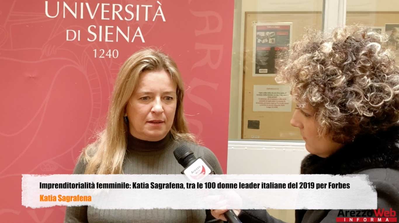Imprenditorialità femminile: Katia Sagrafena, tra le 100 donne leader italiane del 2019 per Forbes, protagonista ad Arezzo