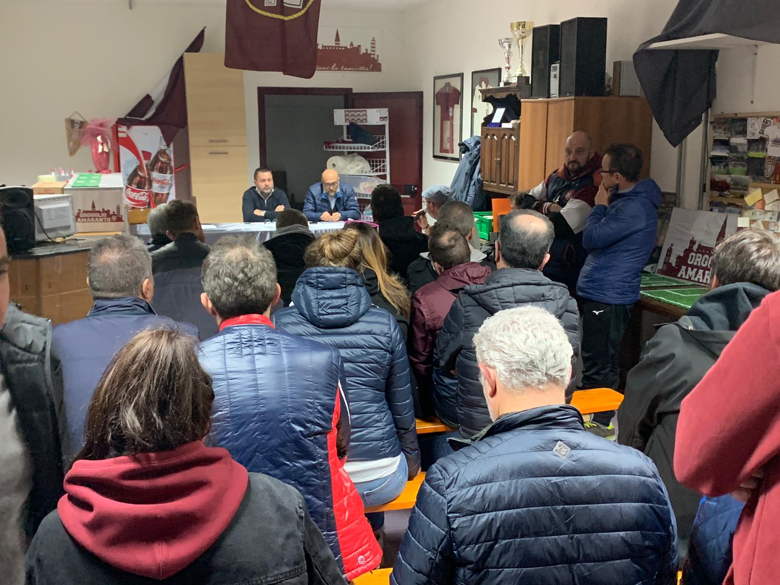 Il voto dell’assemblea di Orgoglio Amaranto: “Sì al progetto di crowdfunding, ma senza intaccare i diritti statutari del Comitato”
