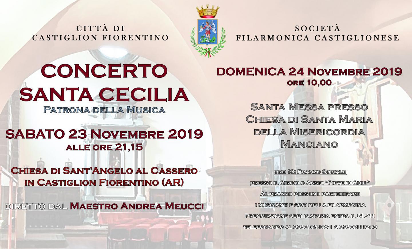 Castiglion Fiorentino i festeggiamenti per Santa Cecilia