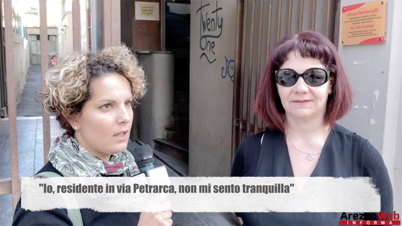 “Io, residente in via Petrarca, non mi sento tranquilla”