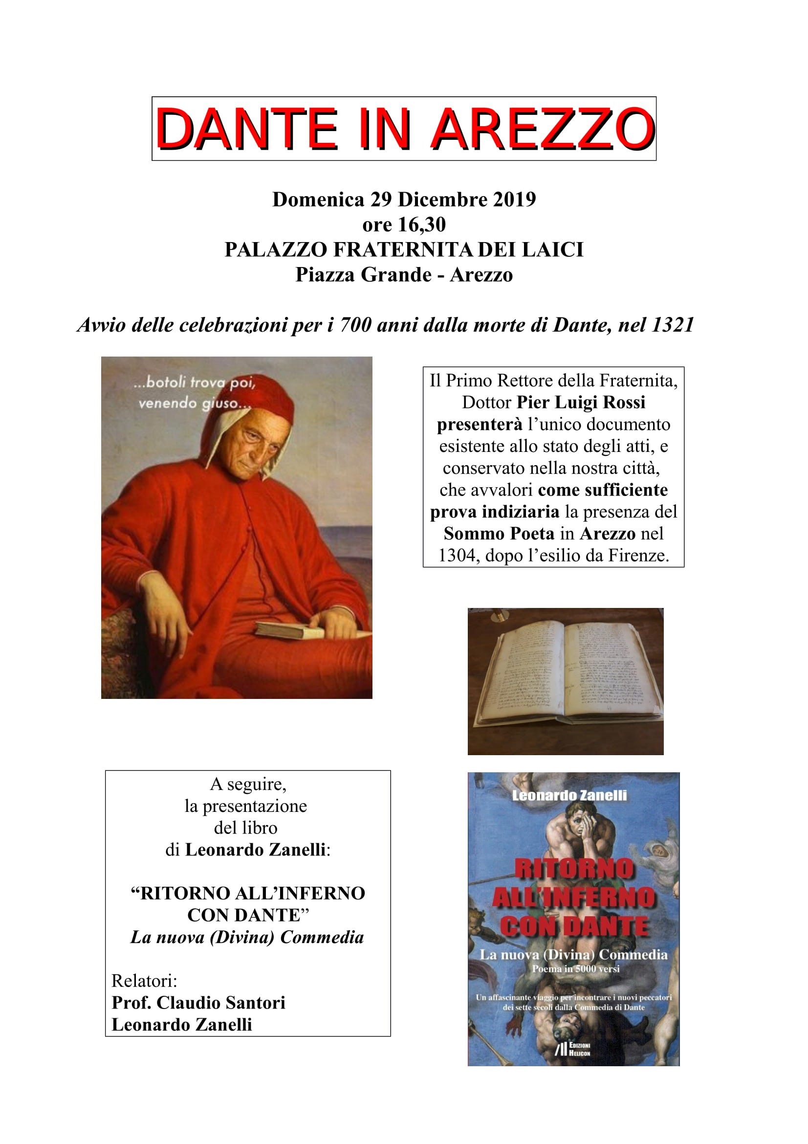 Conferenza storica “Dante in Arezzo”