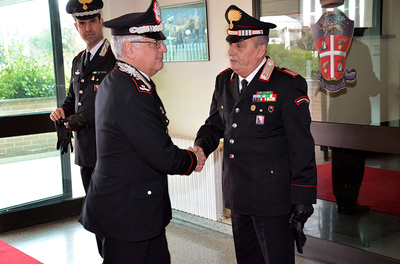 Carabinieri, il generale Masciulli visita il comando Provinciale di Arezzo