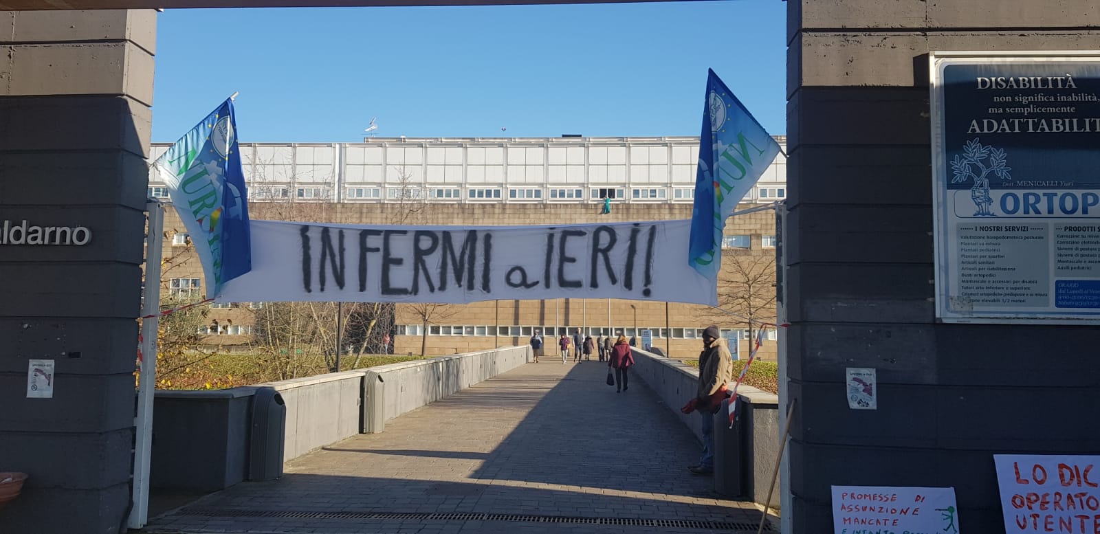 Asl Toscana Sud Est, oltre 100 persone alla Gruccia per il flashmob degli infermieri