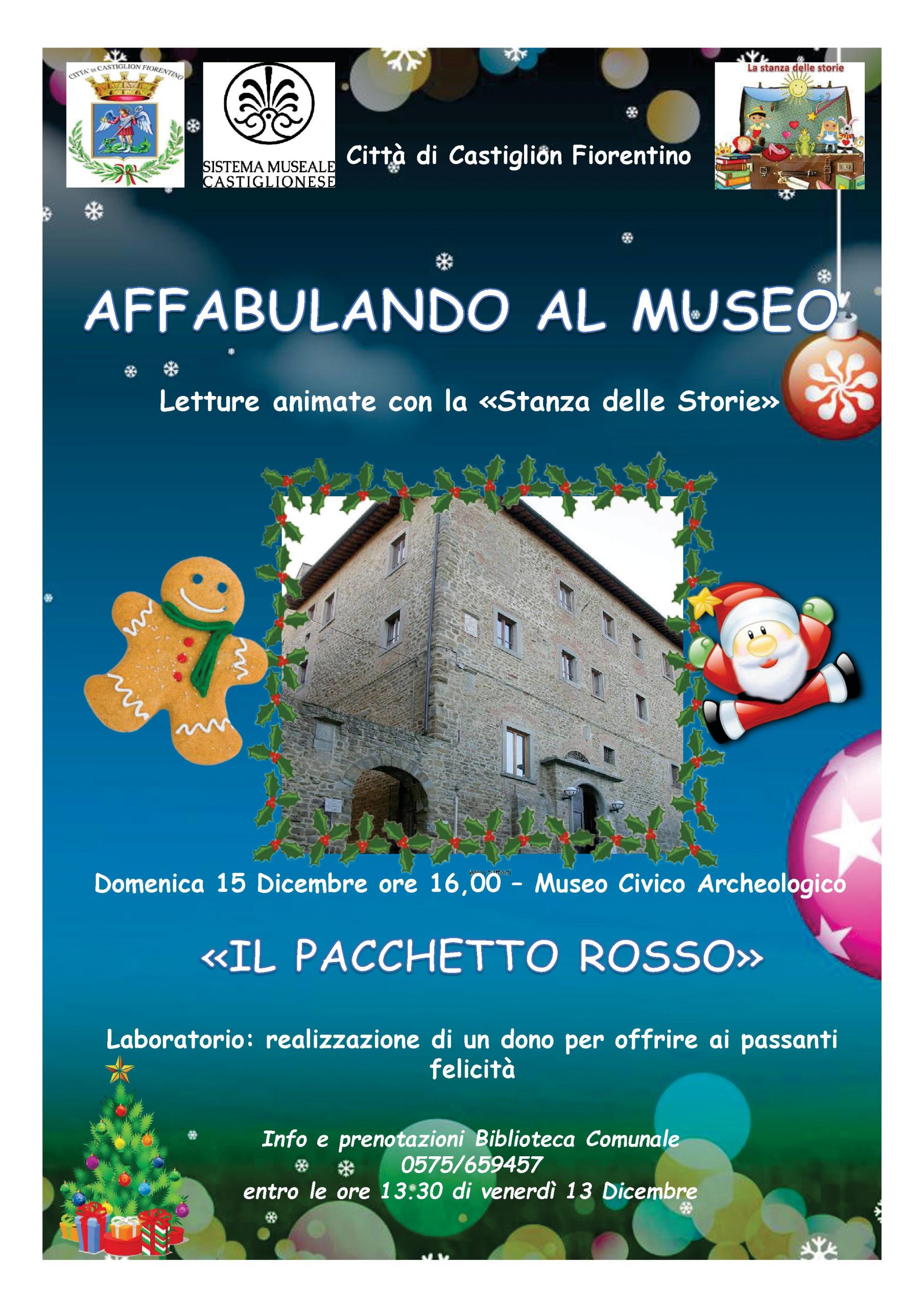 Castiglion F.no, Museo Civico Archeologico: gli eventi del 15 e 16 dicembre
