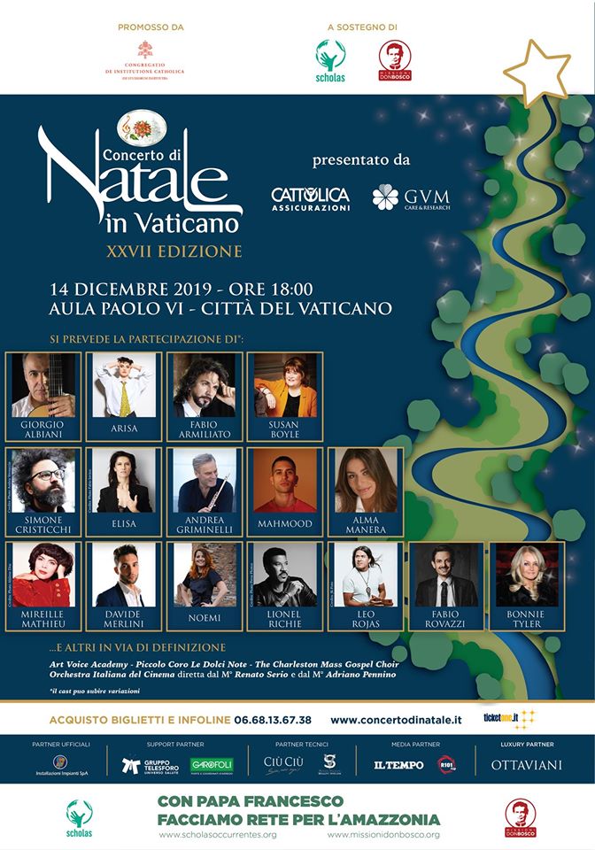 L’aretino Giorgio Albiani tra i musicisti ospiti del 27° Concerto di Natale in Vaticano