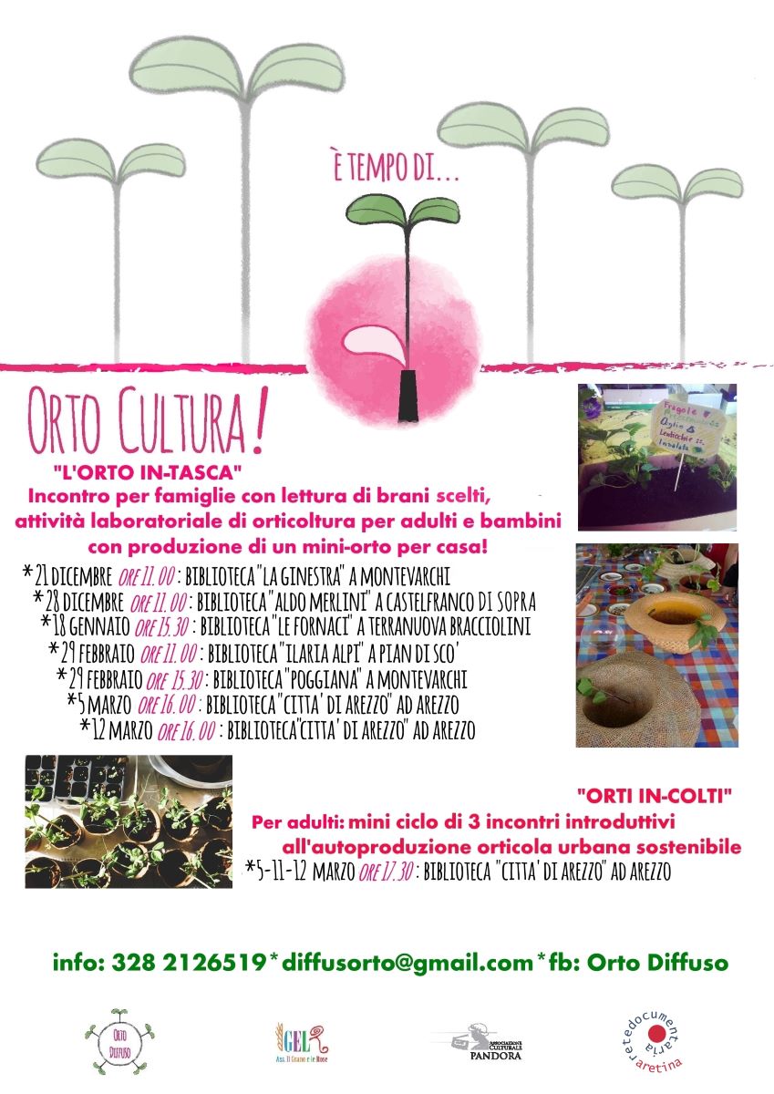 Attività laboratoriale di ortocultura. Gli appuntamenti di dicembre
