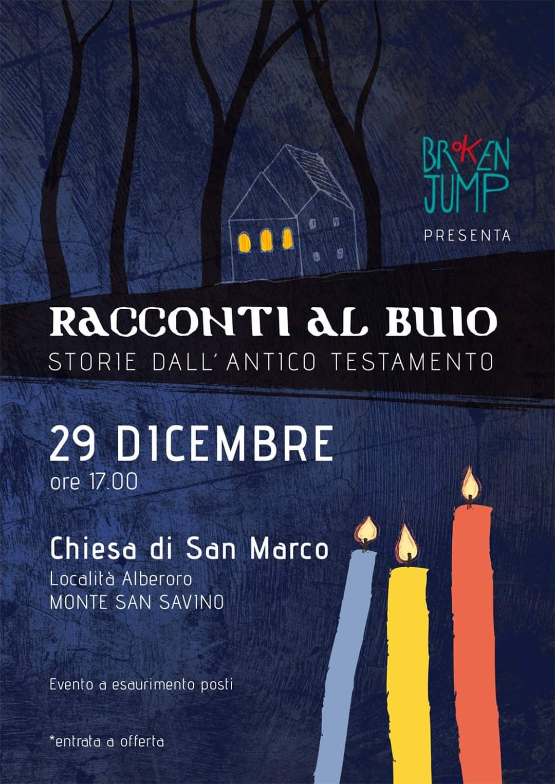 “Racconti al buio. Storie dall’antico testamento” ad Alberoro