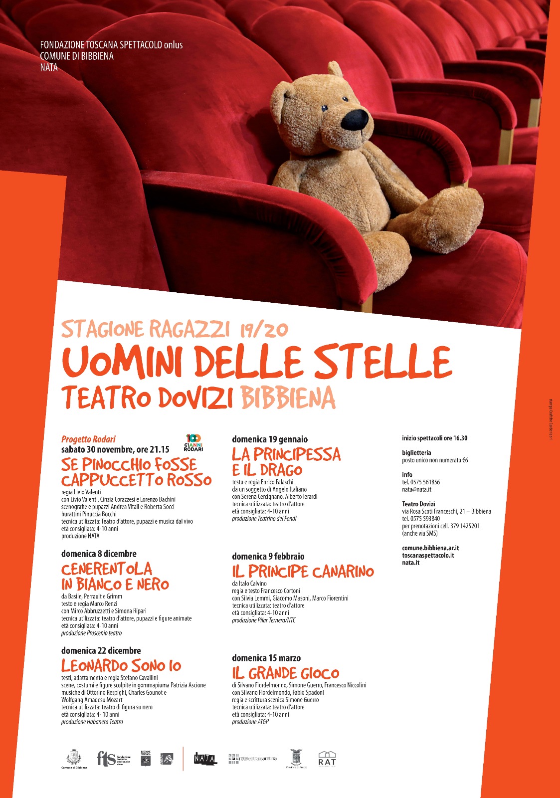 Uomini delle Stelle, al Dovizi in scena “Cenerentola in bianco e nero”