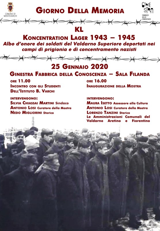 “KL Koncentration Lager 1943 – 1945” Per ricordare i 300 deportati del Valdarno Aretino