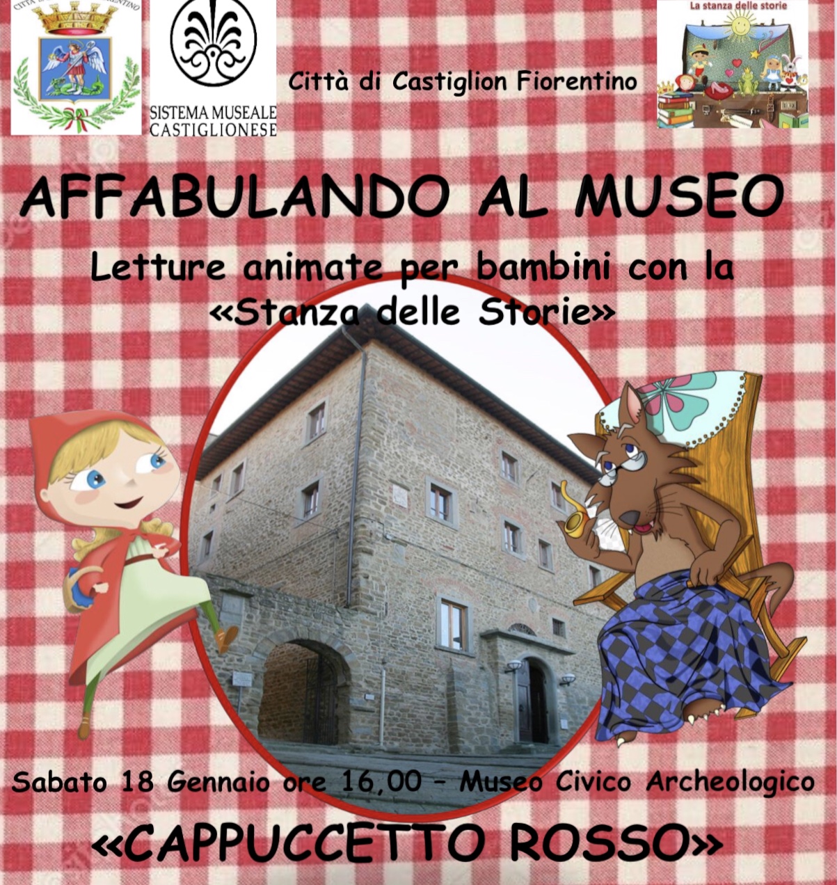 Sabato 18 gennaio, primo appuntamento con “Affabulando al Museo”