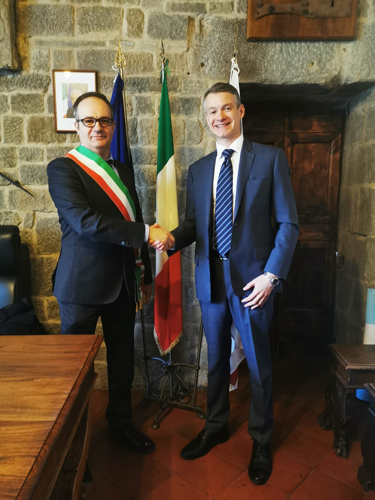 Il console degli Stati Uniti a Firenze in visita di cortesia a Cortona Il console degli Stati Uniti a Firenze in visita di cortesia a Cortona