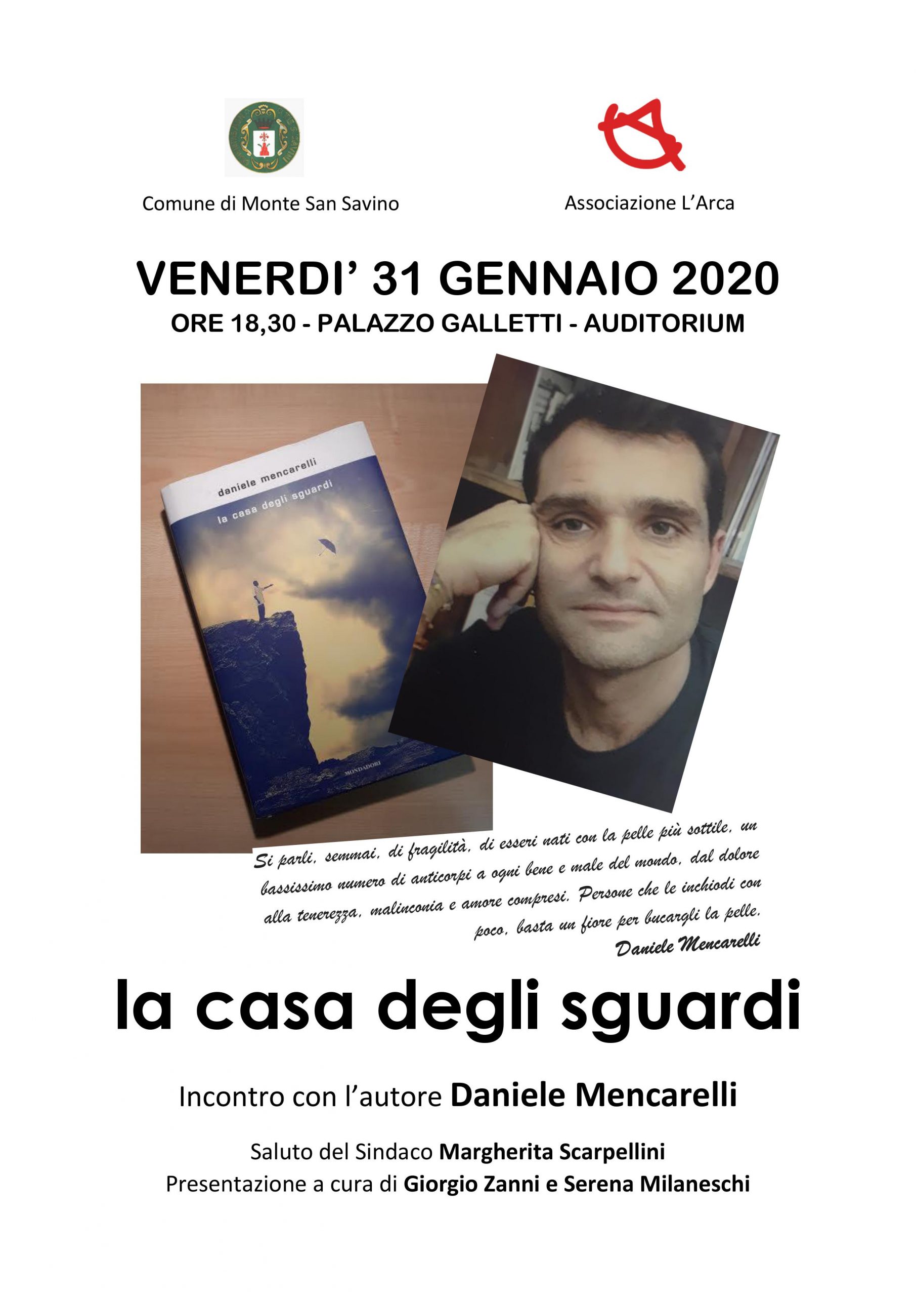 A Monte San Savino la presentazione del libro “La casa degli sguardi”