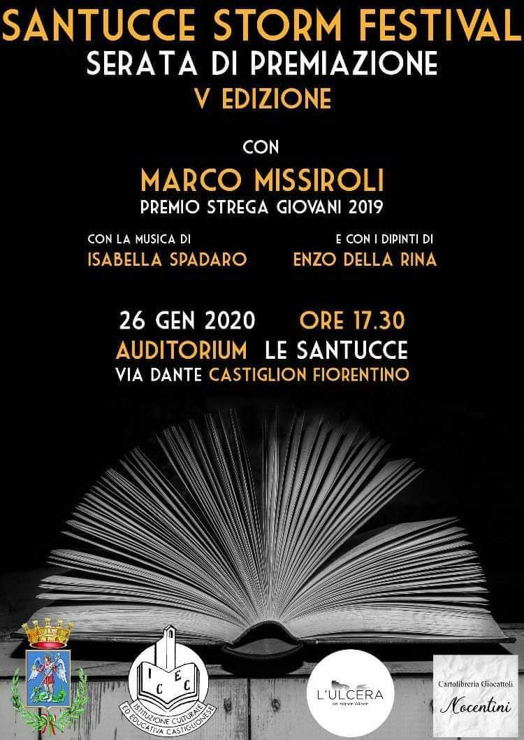 Finale della quinta edizione del concorso letterario “Santucce Storm Festival”
