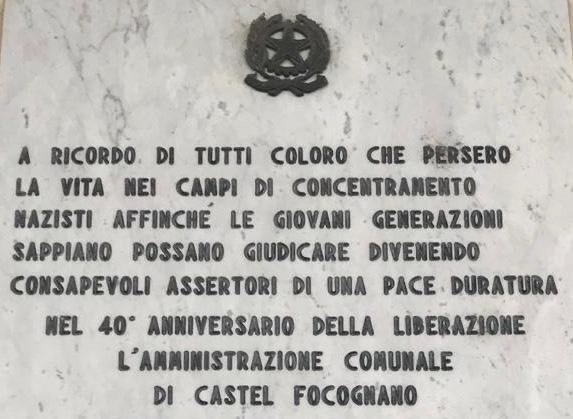 27 gennaio: Giornata della Memoria e segno della storia, le celebrazioni a Castel Focognano