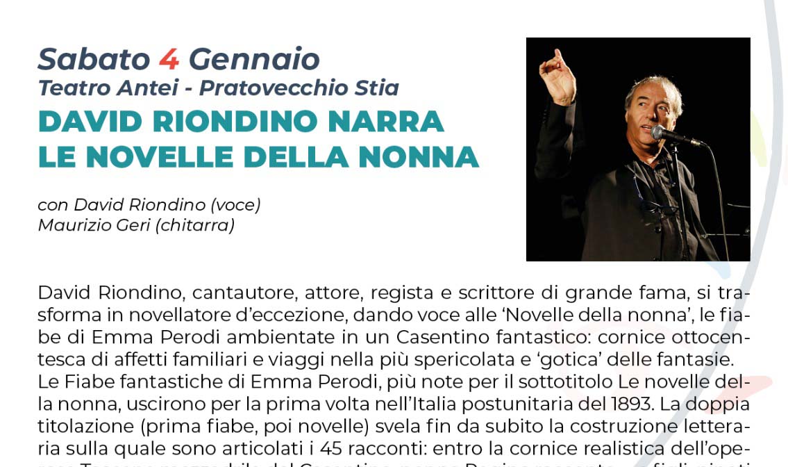 David Riondino in “Le novelle della nonna”