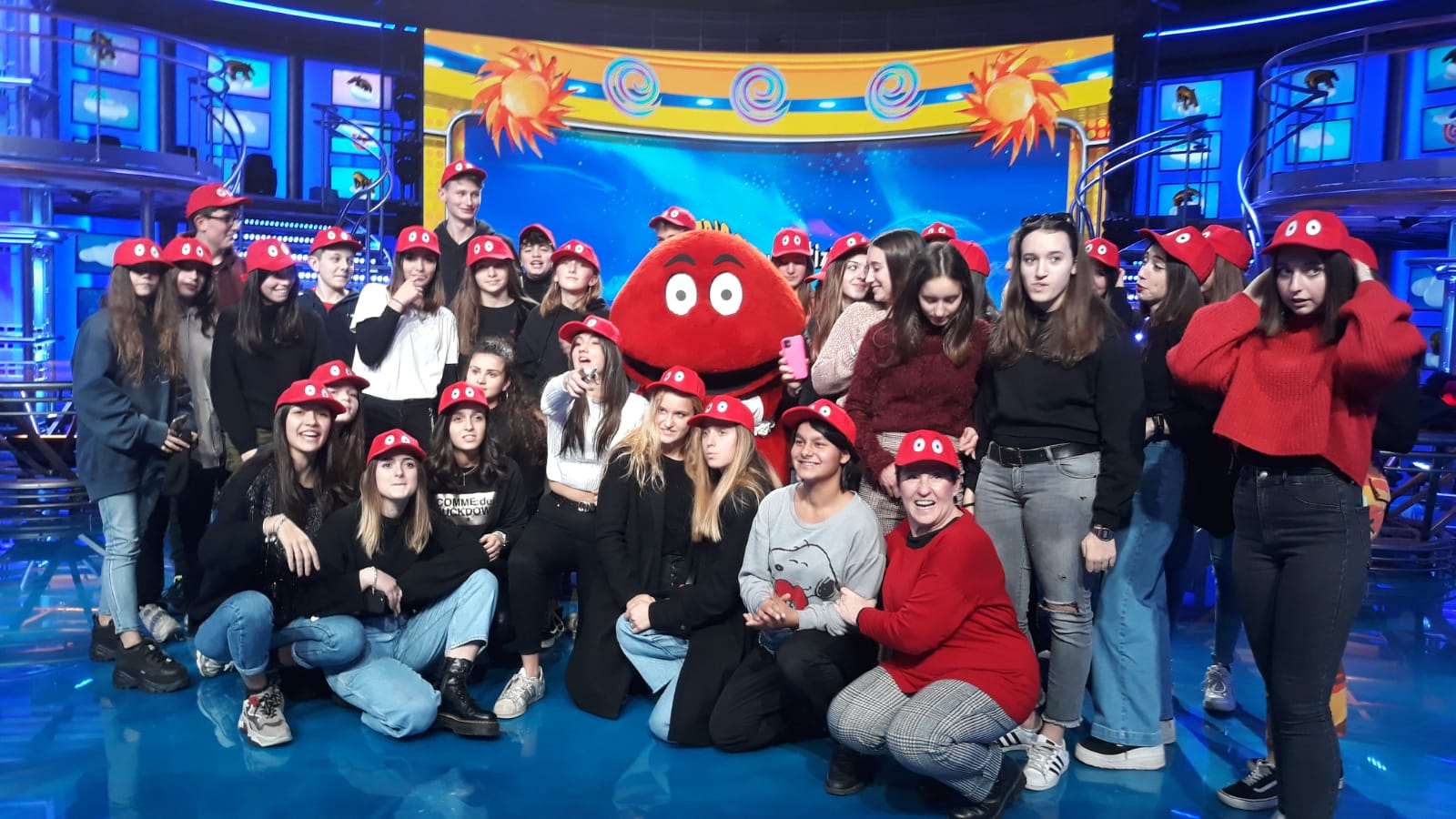 Studenti del Liceo Colonna in visita agli studi Mediaset per il progetto Nuovi Occhi per la Tv