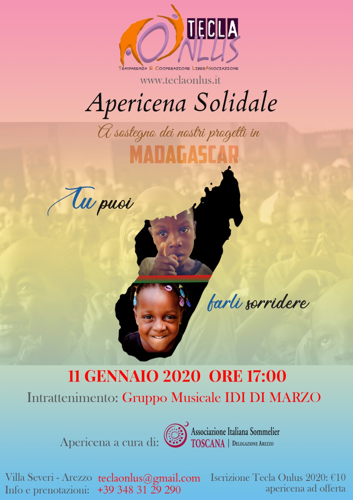 Appuntamento di TeclaOnlus sabato a Villa Severi