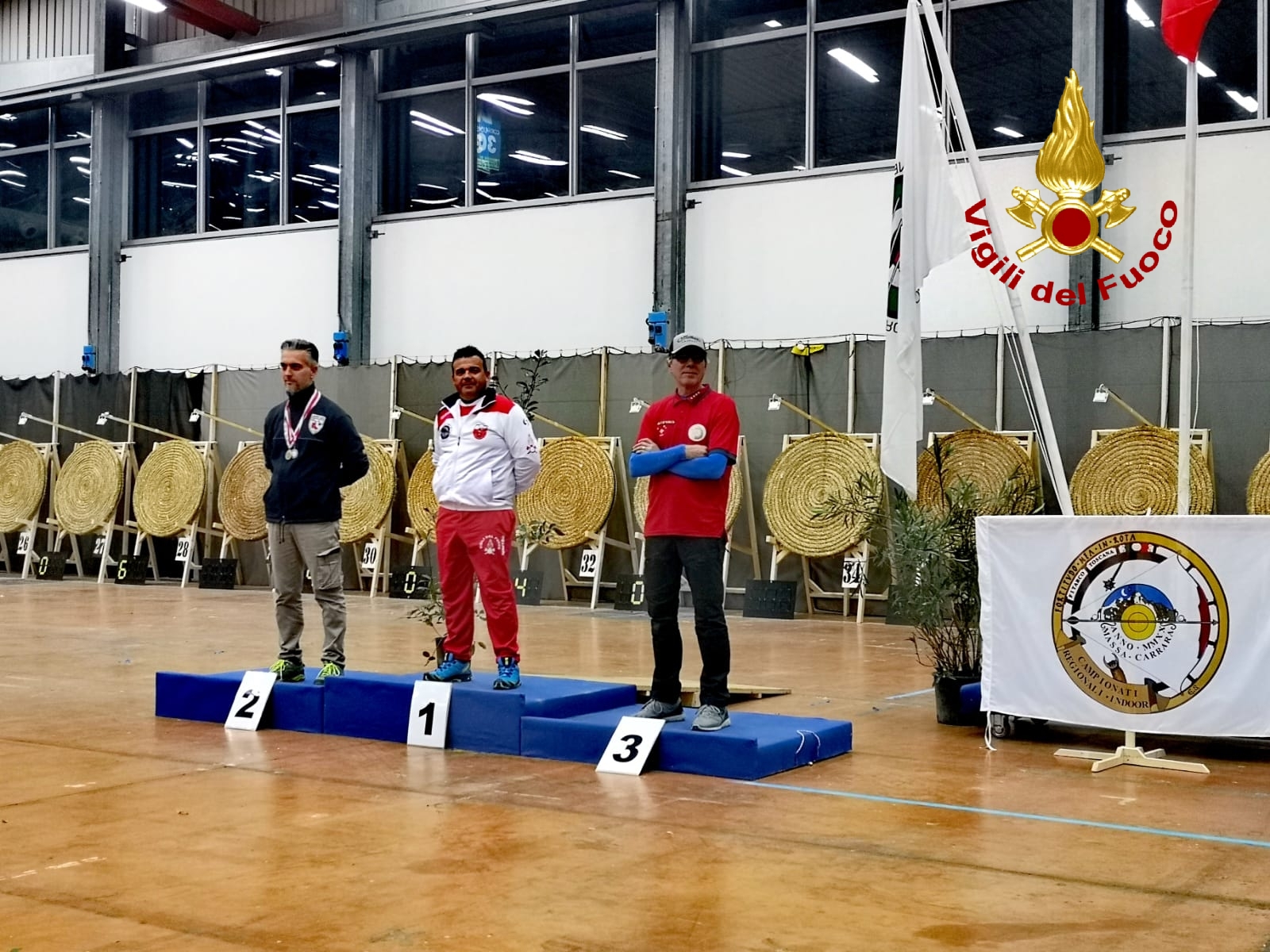 Ottimi risultati per il Gruppo Sportivo dei Vigili del Fuoco di Arezzo ai campionati Toscani di Tiro con l’Arco indoor 2020