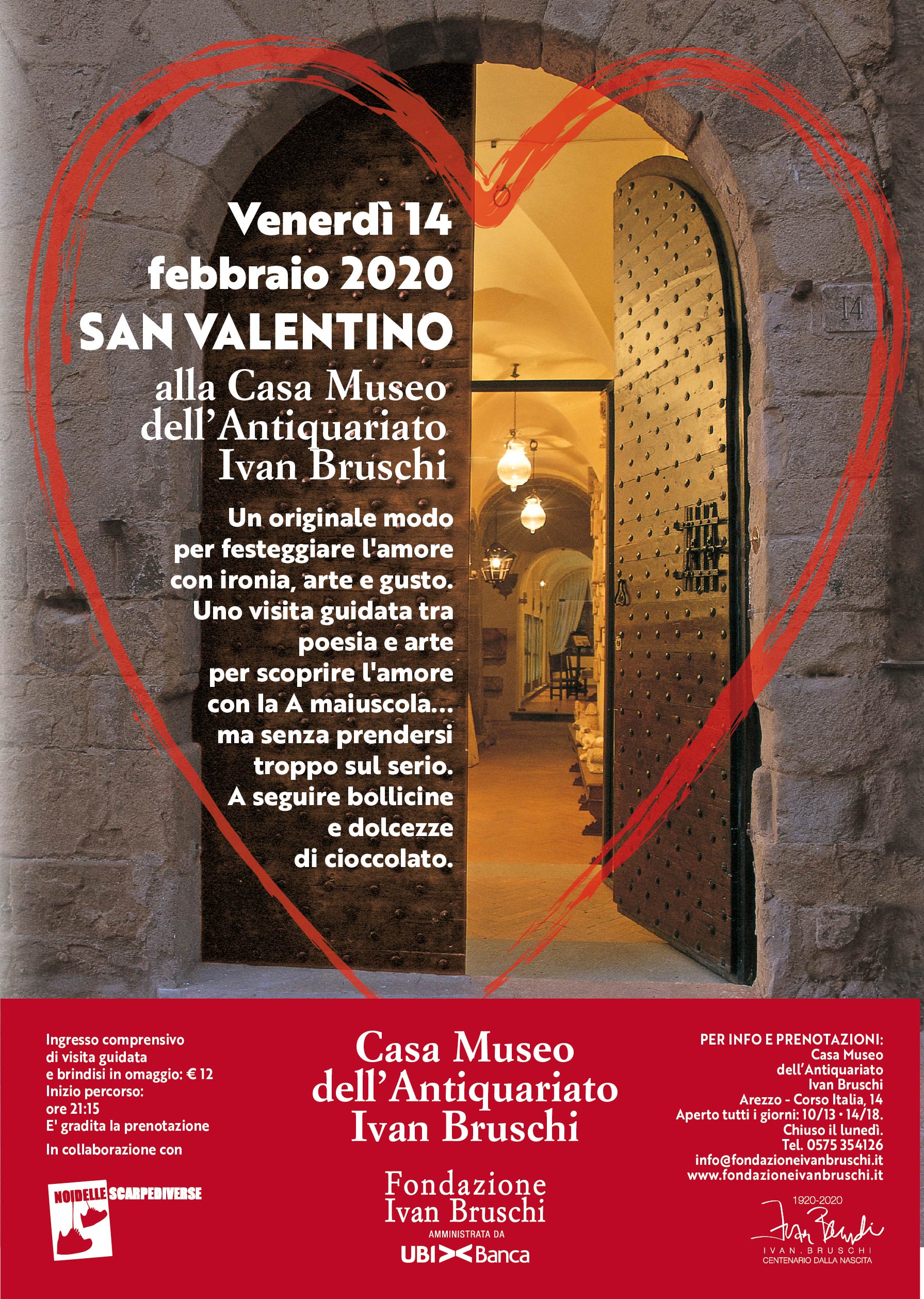 San Valentino a Casa Bruschi: visita straordinaria dedicata al tema dell’amore