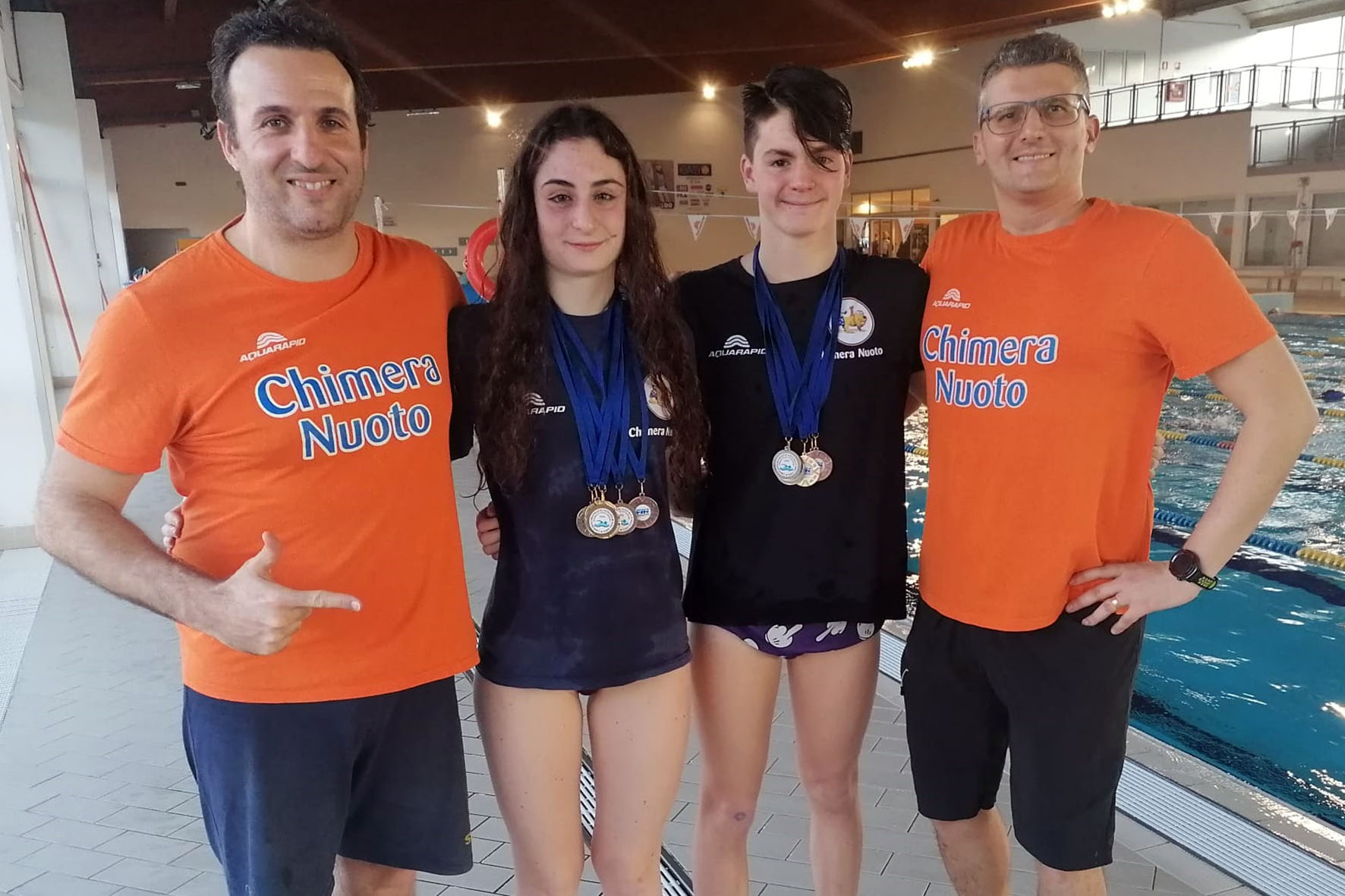 Nove titoli toscani per i giovani atleti della Chimera Nuoto