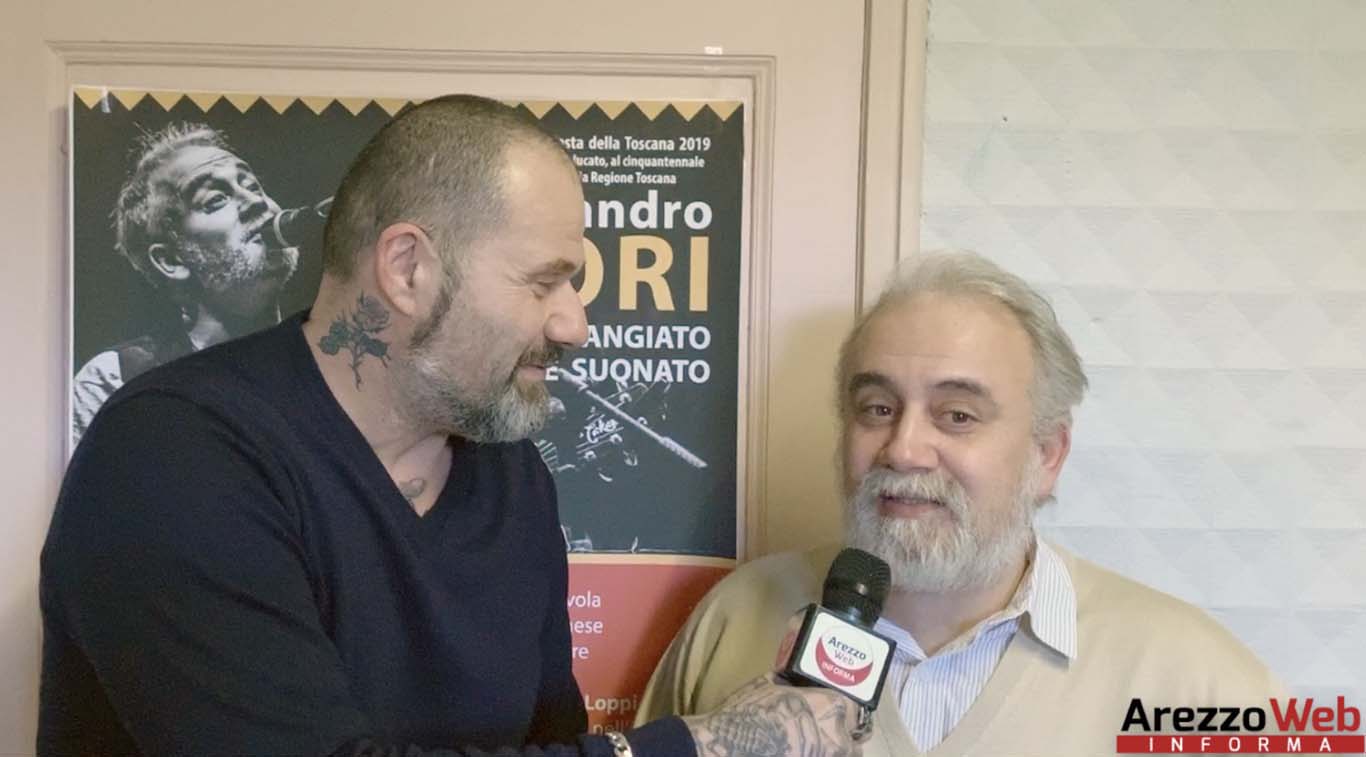 Alessandro Fiori al Teatro Rosini raccontando il Casentino in Val di Chiana