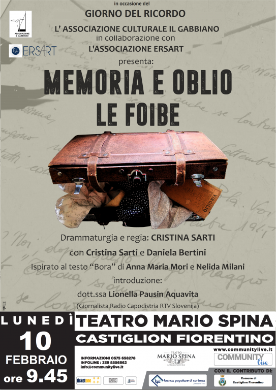 Castiglion Fiorentino ricorda la tragedia delle foibe