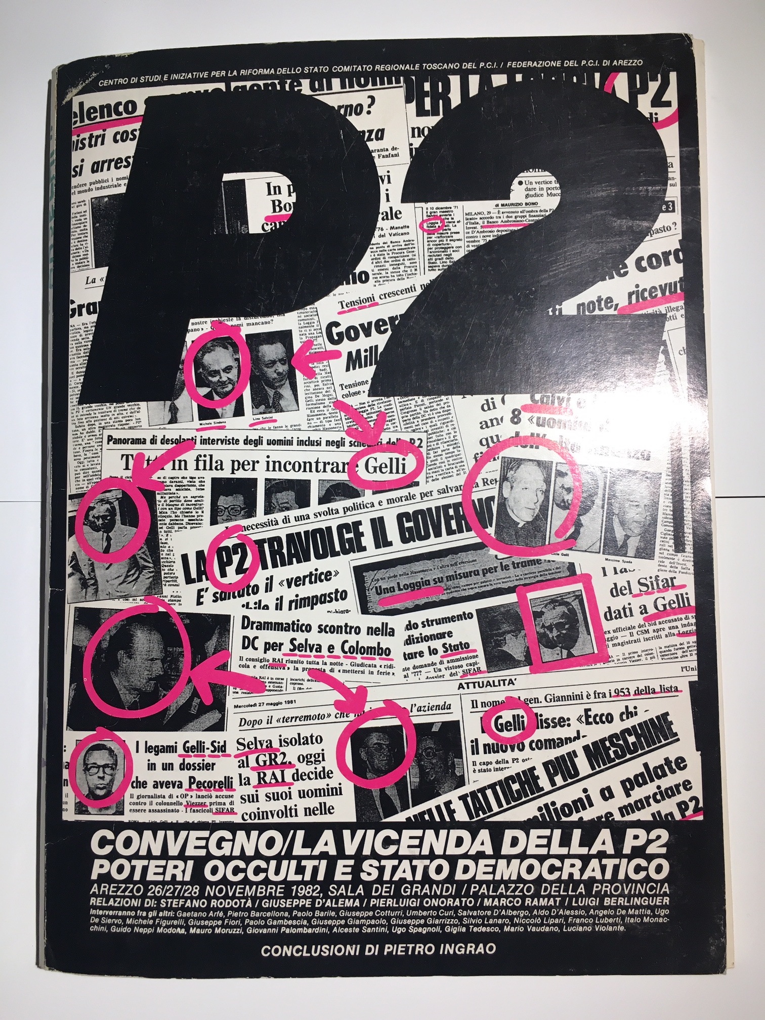 Arezzo 2020: “Arezzo, Gelli e le trame nere. No, non è un cittadino illustre”