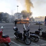 autobus incendio – polizia