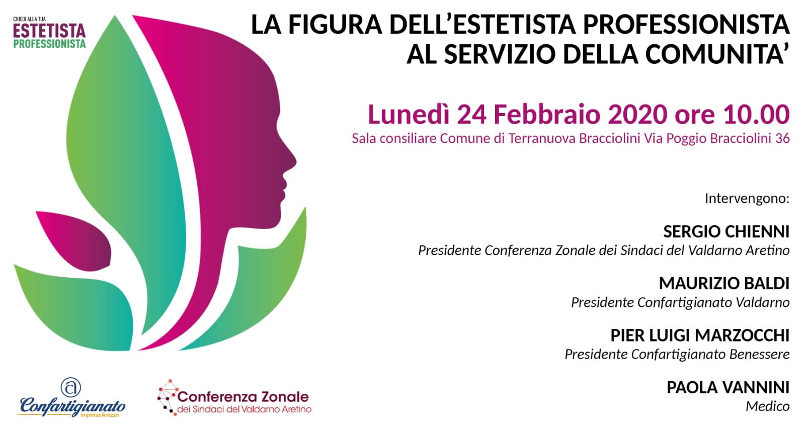 A Terranuova Bracciolini un convegno dal titolo “La figura dell’estetista professionista a servizio della comunità”