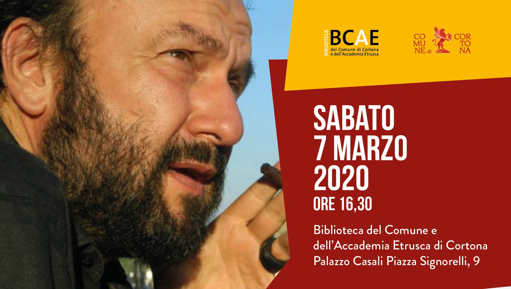 Cortona: Davide Rondoni ospite di Incontri tra le righe